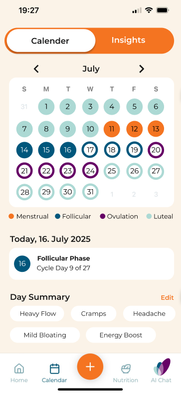 Fitelle App Screenshot